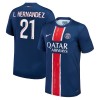 Camiseta de fútbol Paris Saint-Germain Lucas Hernandez 21 Primera Equipación 2024-25 - Hombre